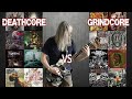 Deathcore vs grindcore guitar riffs battle