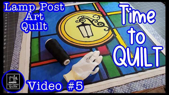 Let's QUILT the Lamp Post Art Quilt Today!  Video #5 live with Lisa Capen Quilts