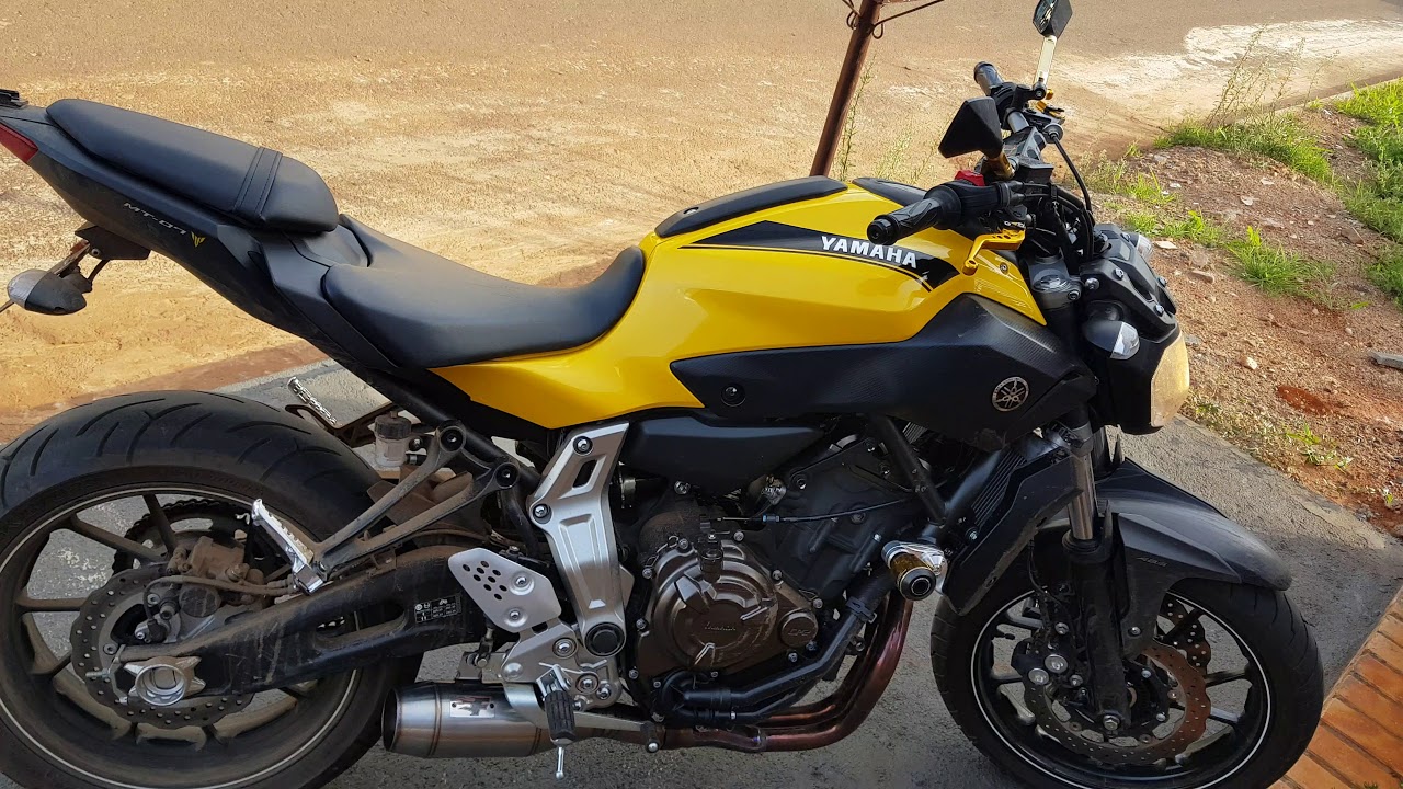 Meu novo escape MT 07 FIRETONG FULL YouTube