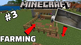 Minecraft part 3 Farming and underground basement Tamil gameplay in PGz.