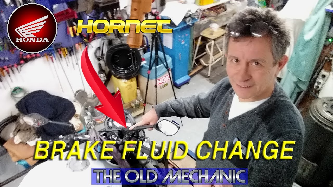 Honda 600 FRONT BRAKE FLUID CHANGE. Motorcycle Maintenance made