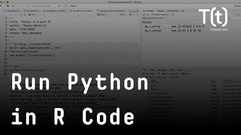 Run Python in R code