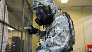 Lab technicians investigating clandestine chemistry