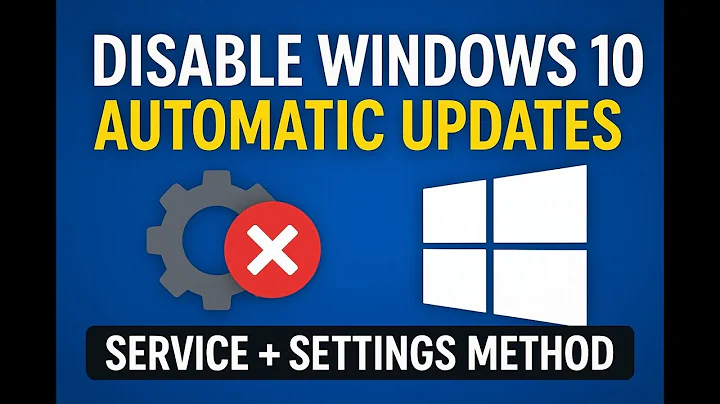 Disable Windows 10 Automatic Updates - Service + Settings Method