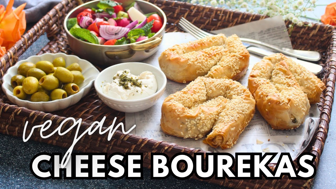 Healthy Cheese Burekas | Easy Homemade Phyllo Pastry Recipe vegan - Dairy Free