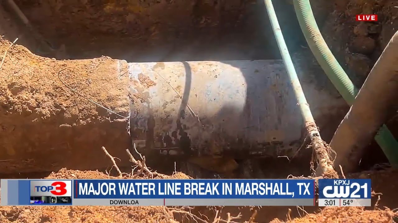 Marshal Water Main Break - YouTube