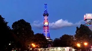 ススキノにネオン戻る　節電解除　テレビ塔なども一斉点灯