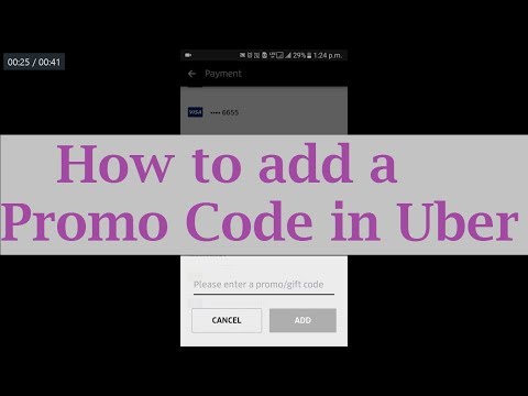 How to apply a promo code in Uber
