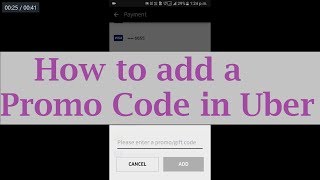 How to apply a promo code in Uber screenshot 3