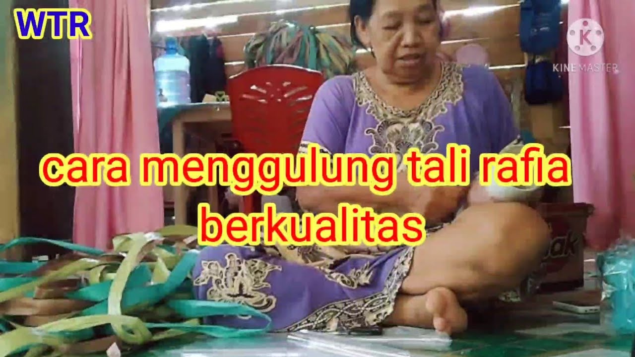 Cara menggulung tali rafia