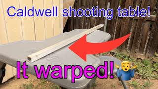 My Caldwell Stable Table warped: Does it matter? 