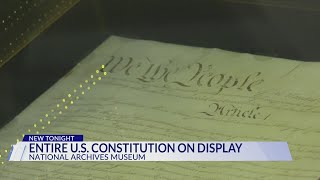 Entire US Constitution on display
