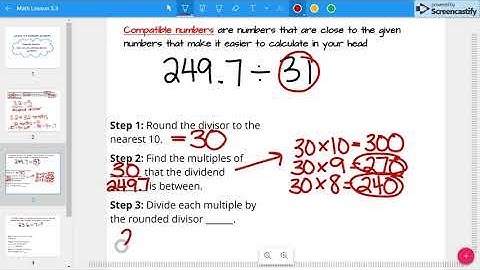 Math Lesson 5 3 Estimate Quotients