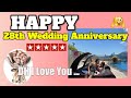 Dh i love you bong hermosa  happy 28th wedding anniversary my customized life partner dang hermosa