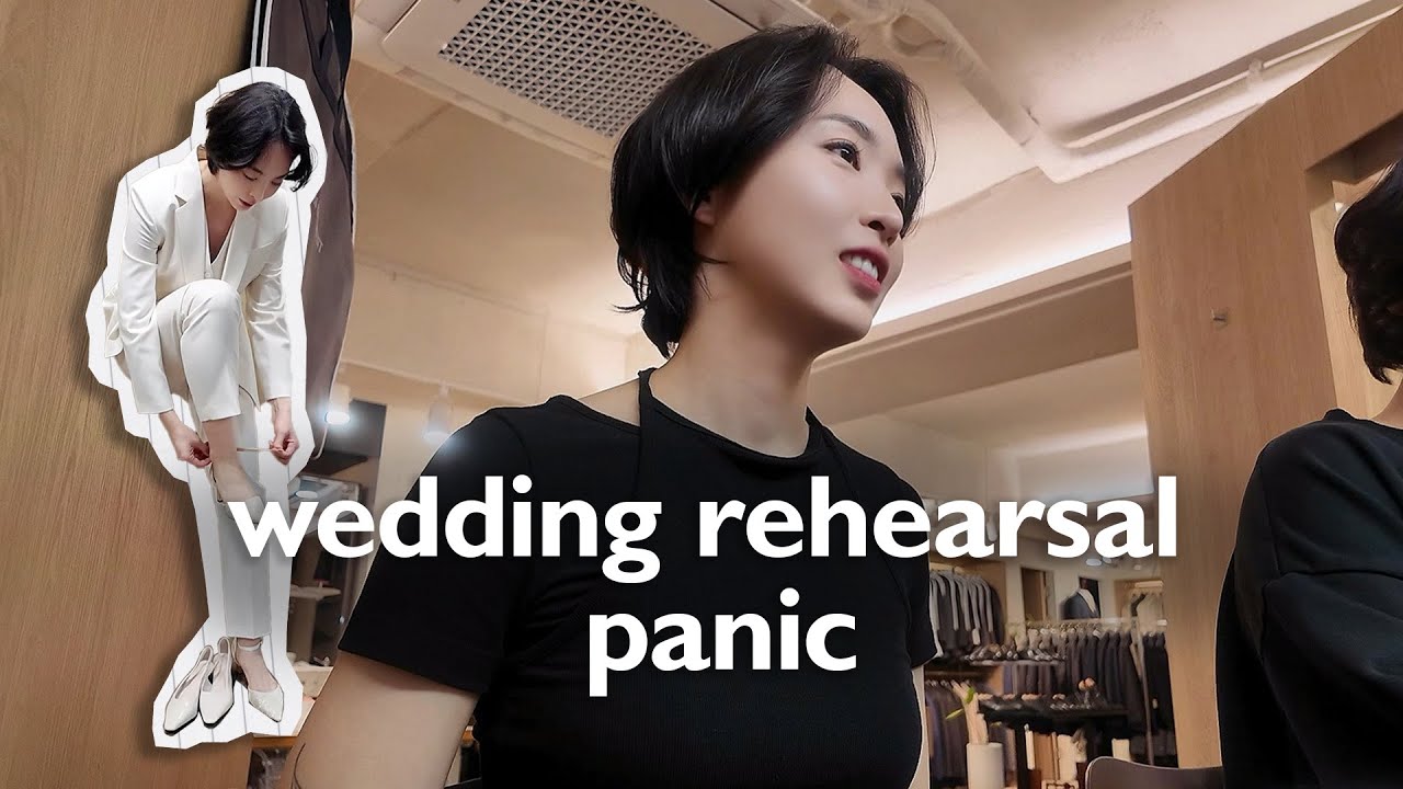 wedding rehearsal panic: the kiss, the bows, the nerves | lesbian couple vlog