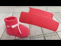 Самые легкие пинетки на двух спицах/ booties knitting/Stiefeletten stricken