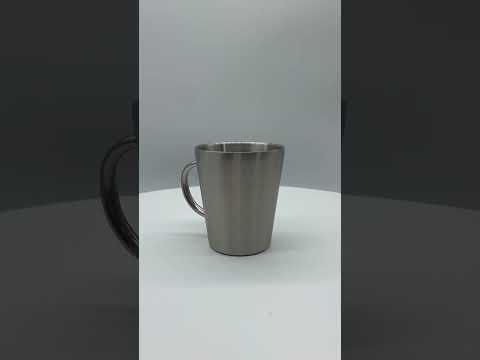 Серебряная термокружка Classic Steel из нержавеющей стали 300 мл, видео 1