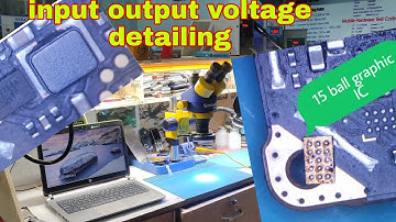redmi y1 15 ball graphic IC / input output voltage #icreball  detailing how to graphics IC repair