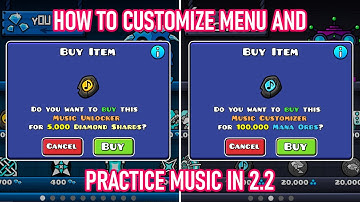 How to customize Menu and Practice Music | Geometry Dash 2.2.