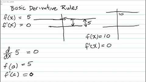 derivative of a constant Yt