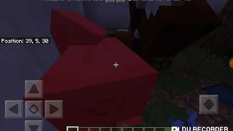 Find the button Minecraft pe