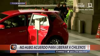 No hubo acuerdo para liberar a chilenos en Malasia