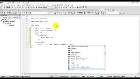 C++ program to check whether A Number is Perfect Number or NOT