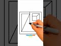 Amazing  optical illusion drawing art shorts beginners