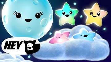 Hey Bear Sensory -Sleepy Stars Lullaby Adventure! - Bedtime Video - Lullaby Music to go to Sleep