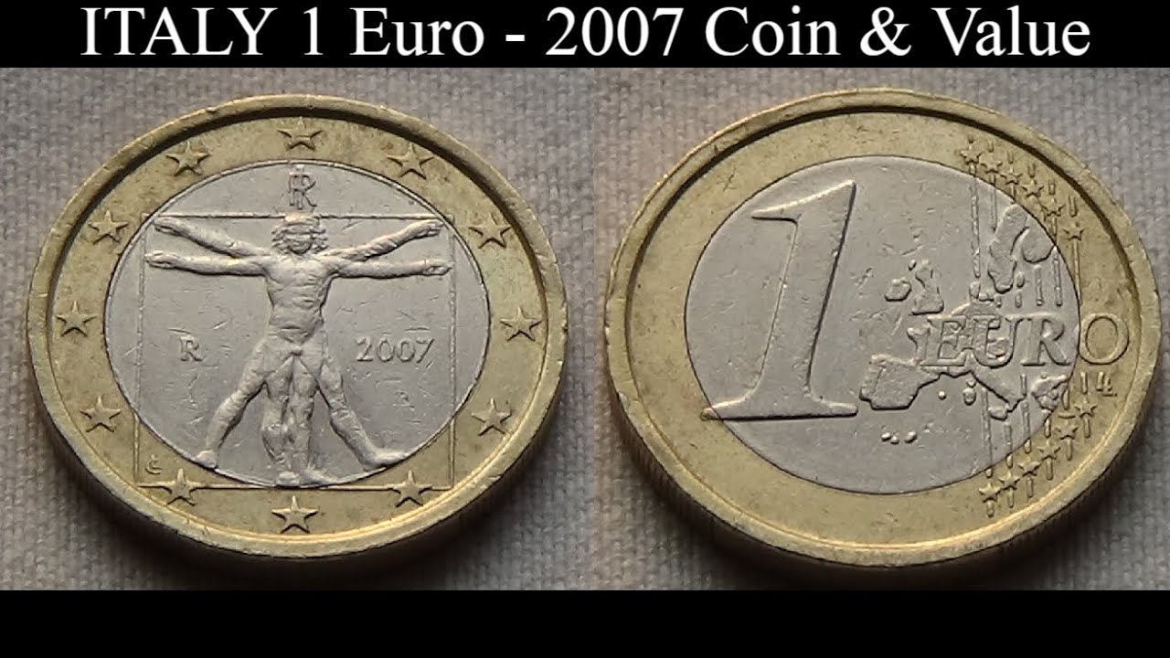 ITALY 1 Euro 2007 Coin Value YouTube