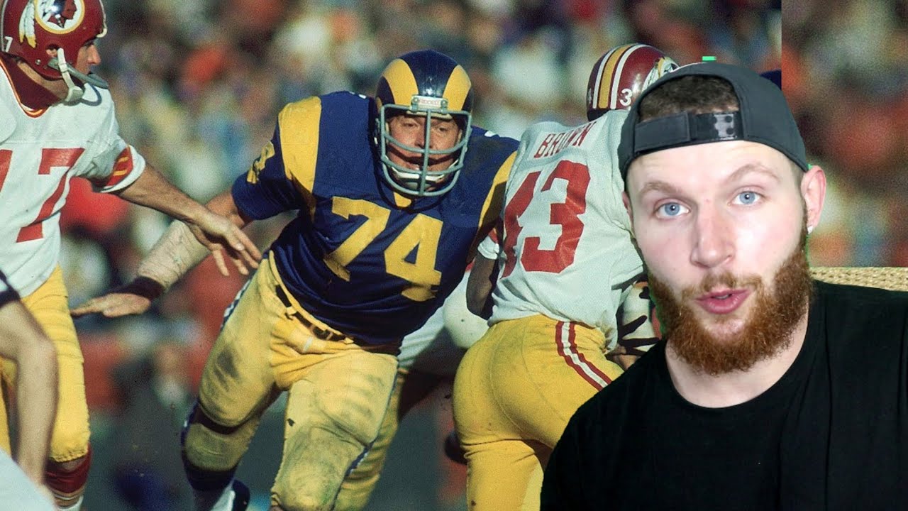Rugby Player Reacts to MERLIN OLSEN #27 The Top 100 NFL's Greatest Players!  
