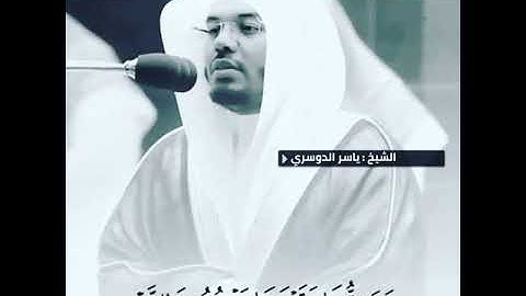 الشيخ: ياسر الدوسري، سورة النمل، آية (٢٤).