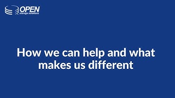 Open Storage Solutions Providing Data Protection, Infrastructure & Services for Over 45 years!!!