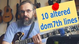 10 Altered dominant licks - Altered Scale Jazz Guitar Lesson