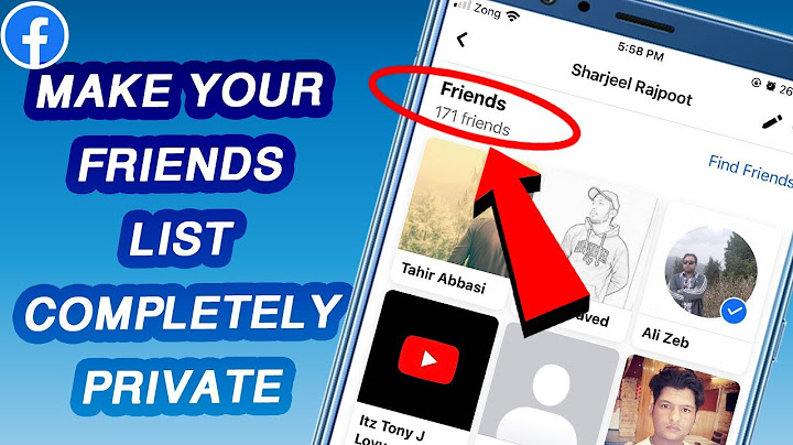How to make friends list private on facebook android