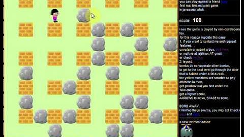 web based javascript bomberman clone