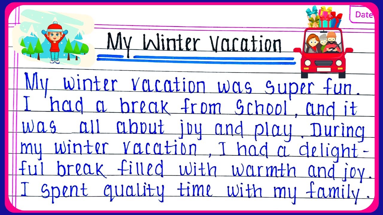 my winter vacation essay in english