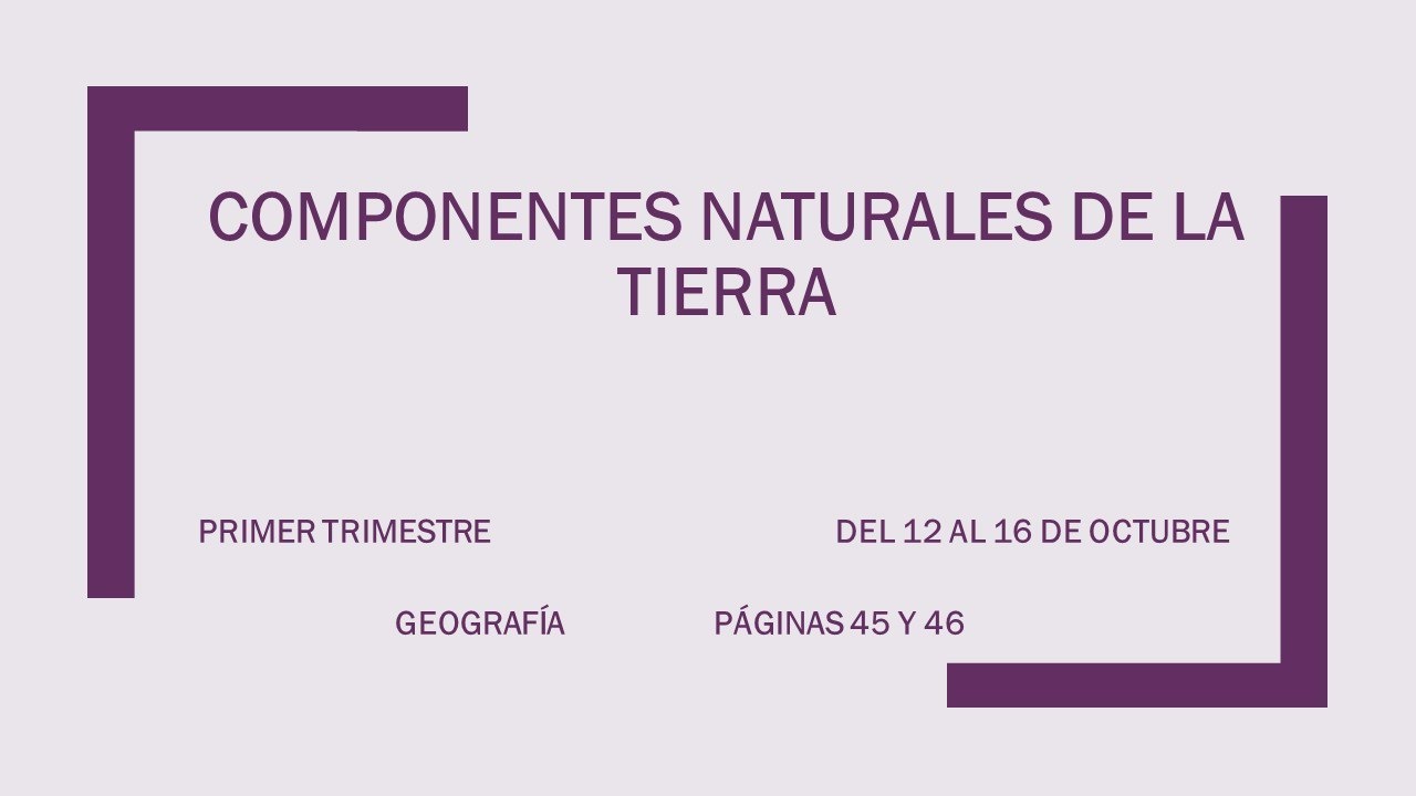 6° GEOGRAFÍA, COMPONENTES NATURALES DE LA TIERRA - thptnganamst.edu.vn