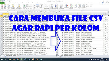Cara Membuka File CSV Agar Tampilannya Rapi Per Kolom