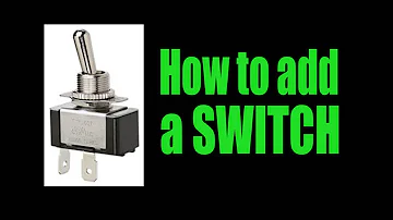 Add a switch easily to any household electronics item or automotive project easily by watching this short video.