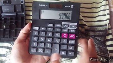 How to off casio mj-12d  calculator
