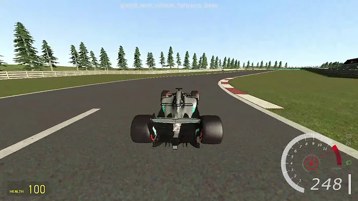 Gmod simfphys Mercedes W08 Hybrid hotlap (manual)