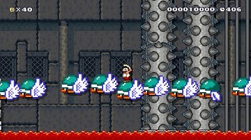 Super Mario Maker Levels: "Para-Beetles & Skewers"