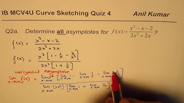 Asymptotes for Rational Function IB SL Calculus