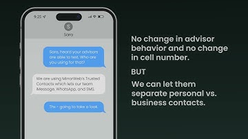 Texting Compliance, Zero Friction | MirrorWeb Trusted Contacts