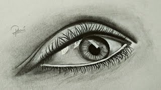How to draw a realistic eye  |complete Tutorial
