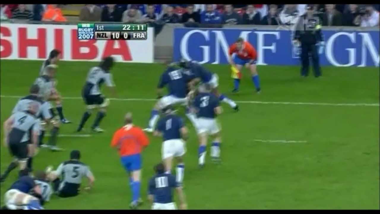 Thierry Dusautoir's record 38 tackles and Try vs New Zealand RWC 2007