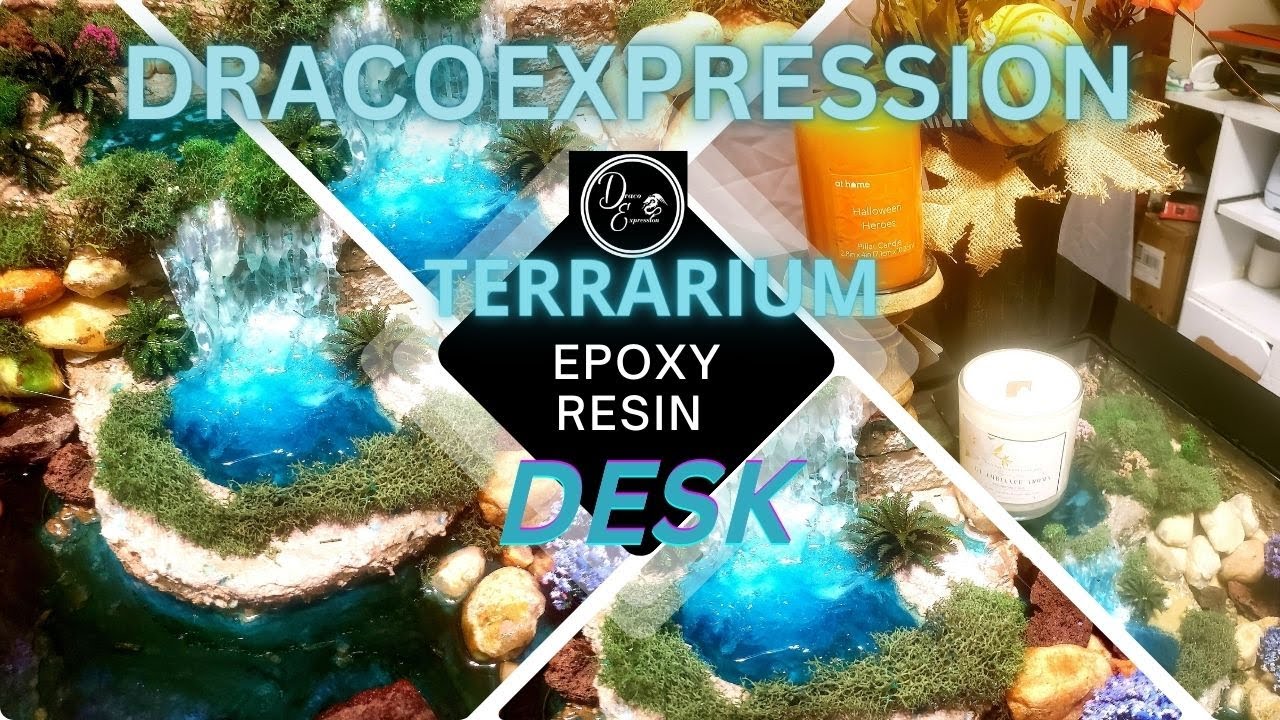 How to make a Terrarium Desk with Epoxy Resin YouTube