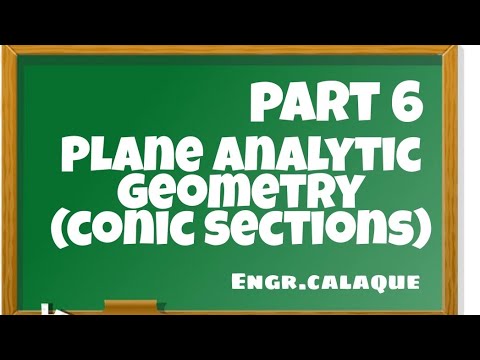 Plane Analytic Geometry 6 - Conic Section - YouTube