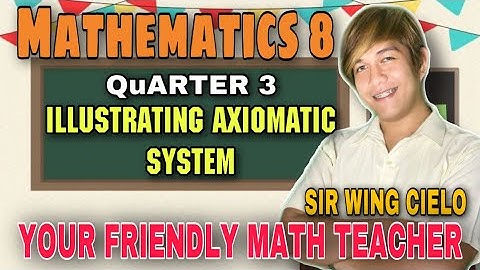 Week 1: ILLUSTRATING AXIOMATIC SYSTEM | Wing Cielo